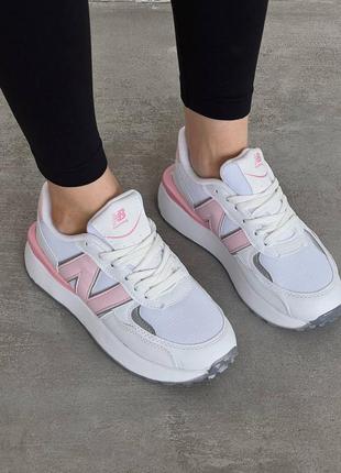 Жіночі кросівки new balance white/pink5 фото