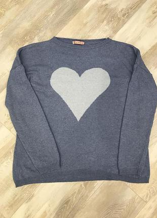 Кашемировый свитер бренд miss sugar италия размер m-l.