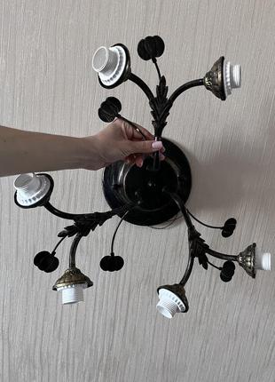 Люстра потолочный светильник б/у люстра 6лампы под