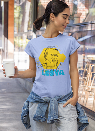 Футболка з патріотичним принтом "lesya. леся українка" push it