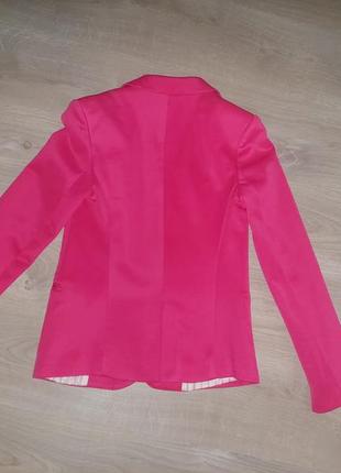 Яркий розовый жакет zara, пиджак zara5 фото