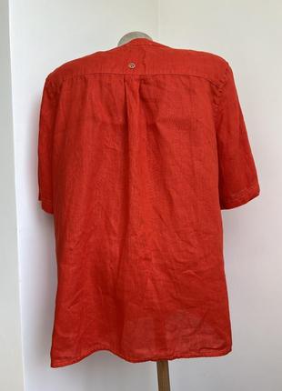 Льняная рубашка блуза лен bonita нитевичка4 фото