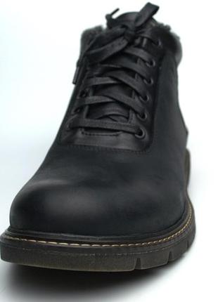 Ботинки зимние черные мужские кожаные на меху rosso avangard ragnarr black leather7 фото