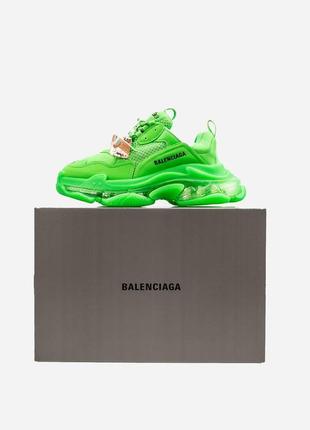 Кроссовки в стиле balenciaga «neon green» мужские9 фото