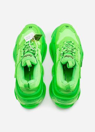 Кроссовки в стиле balenciaga «neon green» мужские3 фото