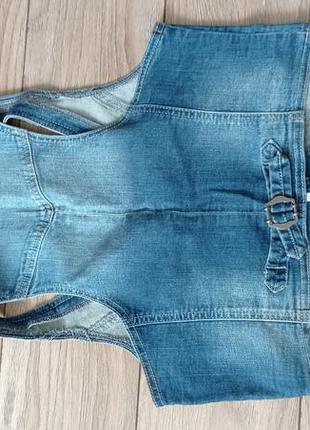 Джинсовка джинси джинсова жилетка джинсові шорти4 фото