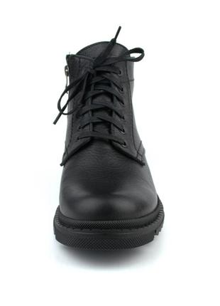 Зимові черевики ручної роботи взуття для чоловіків з натуральної шкіри великі розміри5 фото