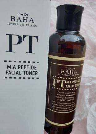 Тонер для лица с пептидами cos de baha peptide facial toner pt 200 мл