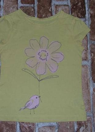 Бавовняна футболка дівчинці 3-4 роки