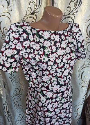 Бавовняна літня сукня в квітковий принт french connection3 фото
