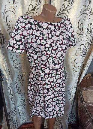 Бавовняна літня сукня в квітковий принт french connection2 фото