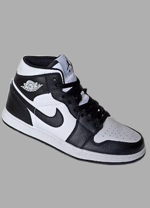 Кросівки підліткові nike air jordan 1 (найк джордан 1)високі.шкіряні2 фото