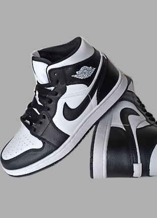 Кросівки підліткові nike air jordan 1 (найк джордан 1)високі.шкіряні4 фото