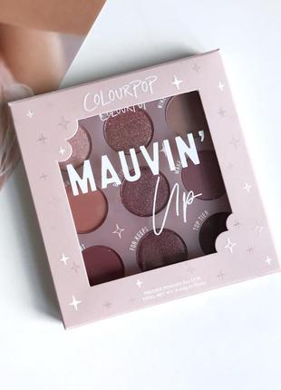 Палетка теней colourpop🇺🇸 mauvin up pressed powder palette4 фото