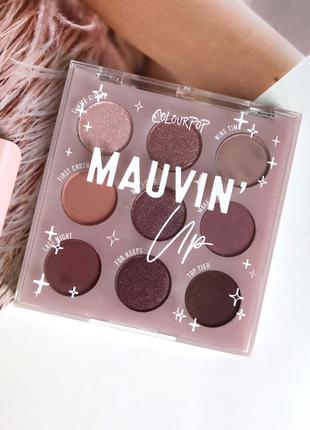 Палетка теней colourpop🇺🇸 mauvin up pressed powder palette3 фото