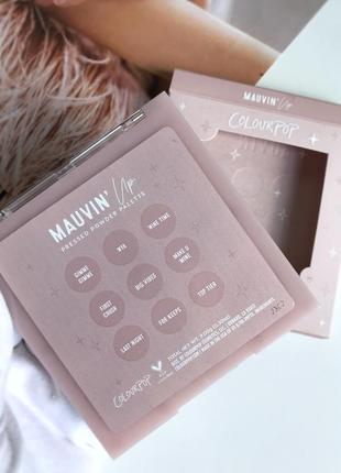 Палетка теней colourpop🇺🇸 mauvin up pressed powder palette5 фото