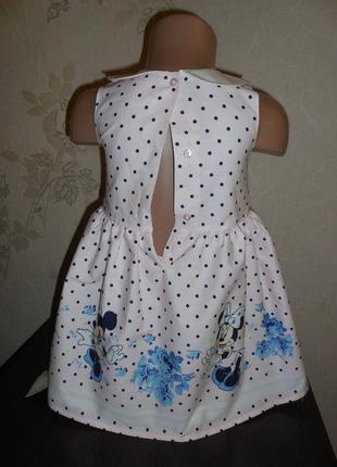 Нарядное платье yd disney, котон+подклад+ по низу фатин, 2-3 года (98 см)3 фото
