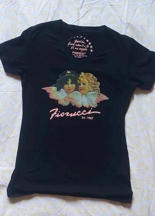 Черная футболка сí fiorucci1 фото