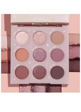 Палетка теней colourpop🇺🇸 mauvin up pressed powder palette6 фото