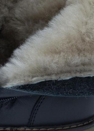 Зимові чоловічі черевики на натуральній овчині цигейка шкіра rosso avangard whisper5 фото