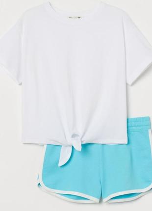 Летний комплект костюма h&amp;m топ шорты 12-14р