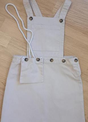 Сарафан, платье, цвет светлый беж, на 7-8 лет, идеальное состояние.