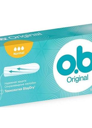 Тампони o.b. original normal 3 краплі, 16 шт