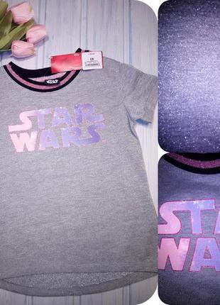 Нова блискавична футболка з люрексом, star wars, 98- 1041 фото
