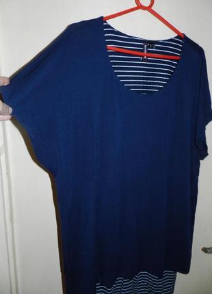 Натуральна,трикотажна-стрейч блузка-футболка,великого розміру,rainbow2 фото
