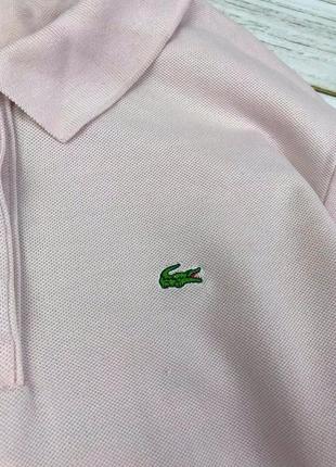 Поло бледно-розовое lacoste3 фото