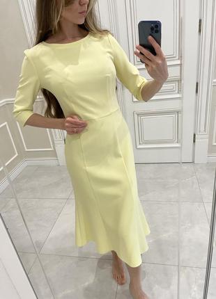 Платье лимонно-желтое с4 фото