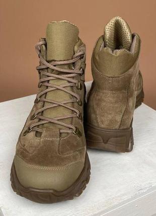 Чоловічі літні тактичні берці шкіряні 36-50р черевики військові армійські наявність з натуральної шк3 фото