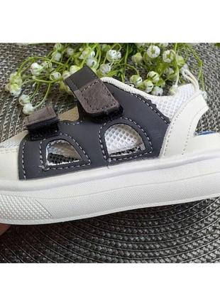 Босоножки 22 - 31 г сандалии летняя обувь сетка защита пальцев светоотражающие элементы4 фото