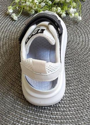 Босоножки 22 - 31 г сандалии летняя обувь сетка защита пальцев светоотражающие элементы5 фото