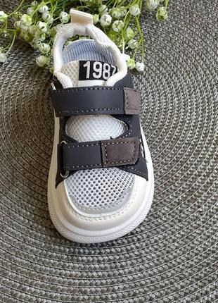 Босоножки 22 - 31 г сандалии летняя обувь сетка защита пальцев светоотражающие элементы6 фото