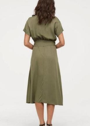Сукня кольору хакі/платье цвета хаки h&amp;m4 фото
