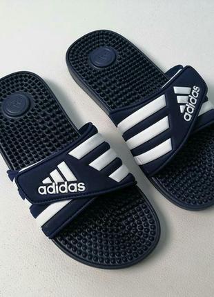 Легендарні масажні шльопанці на липучці adidas adissage