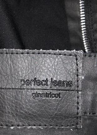 Брюки под кожу/стильные/бренд perfect jeans  gina tricot7 фото
