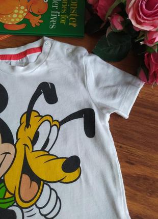 Модная трикотажная футболка на малыша disney на 1-1,5 рока.2 фото