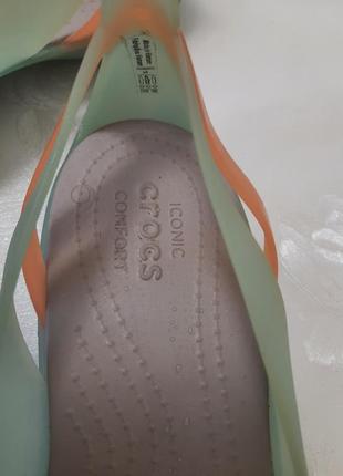 Нежные брендовые балетки сандалии crocs оригинал w83 фото