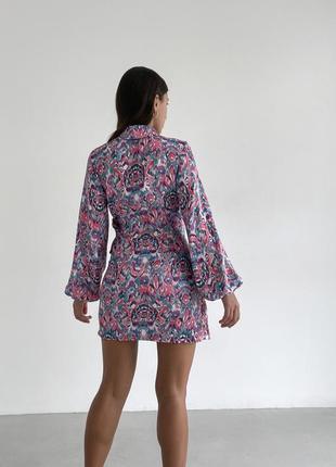 Новое женское платье мини с абстрактным принтом от украинского бренда the lace8 фото