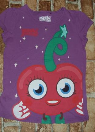 Футболка дівчинці 8-9 років моші монстри