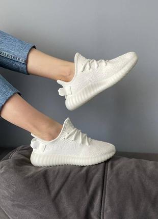 Кроссовки adidas yeezy boost 350 all white❗️❗️8 фото