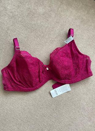 🌺 чудовий малиновий мереживний бюстик boux avenue