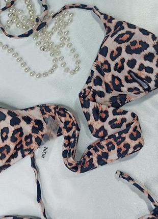 Невероятный очень сексуальный привлекательный купальник леопардовый принт shein8 фото