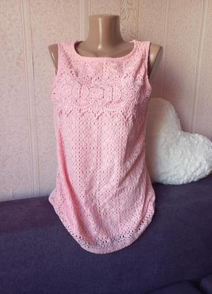 🤩нова! шикарна  мереживна майка топ футболка на літо