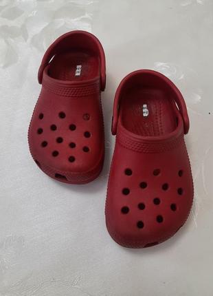 Брендовые кроксы crocs босоножки сандалии оригинал c9