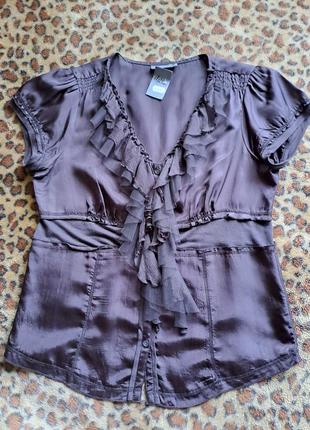 (965) отличная вискозная блуза styles by steps с рюшами/ размер евро 383 фото