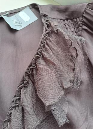 (965) отличная вискозная блуза styles by steps с рюшами/ размер евро 385 фото