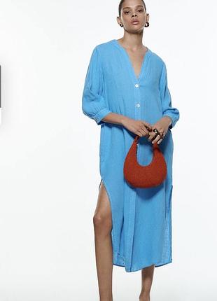 Платье туника льняное лён zara оригинал